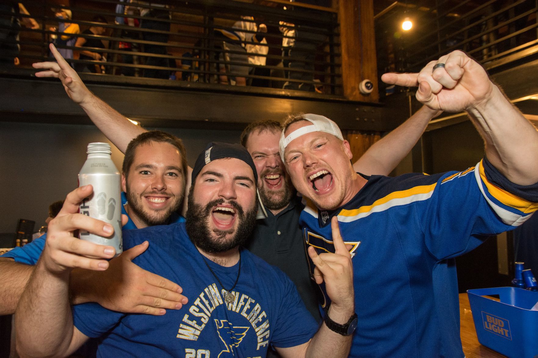 Blues Fans at Wheelhouse during Stanley Cup Final Game 7. Spons